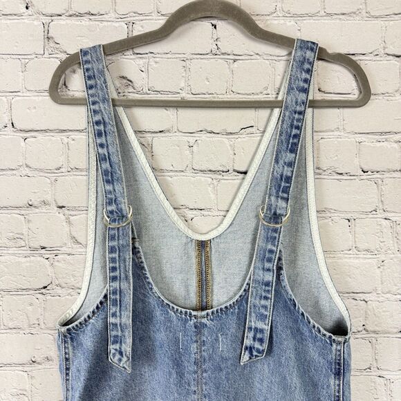 Free People We The Free High Roller Skirtall Denim Dress Follow Your Heart XS - Picture 8 of 13
